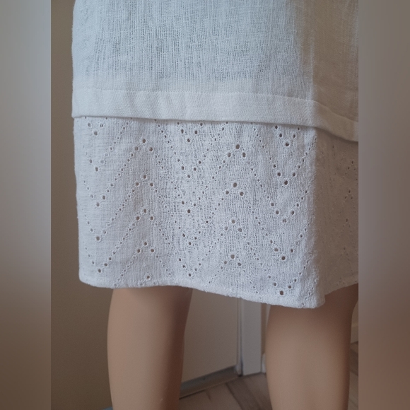 NWT Dana Buchman Linen Dress Women's Size 14 - Picture 4 of 11